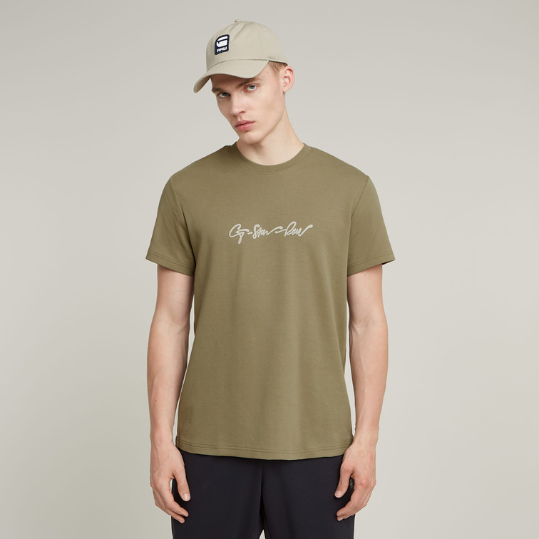 CAMISETA HOMBRE G-STAR LOGO G-SCRIPT FIT REGULAR