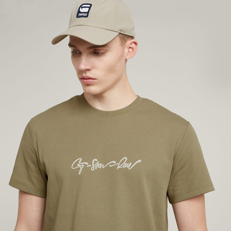 CAMISETA HOMBRE G-STAR LOGO G-SCRIPT FIT REGULAR