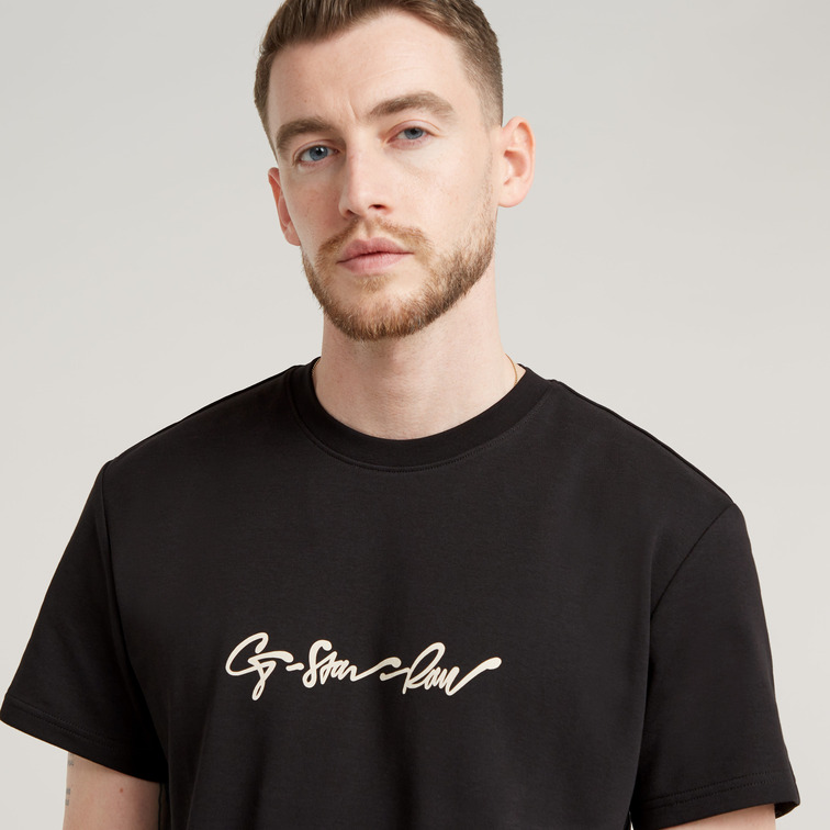 CAMISETA HOMBRE G-STAR LOGO G-SCRIPT FIT REGULAR