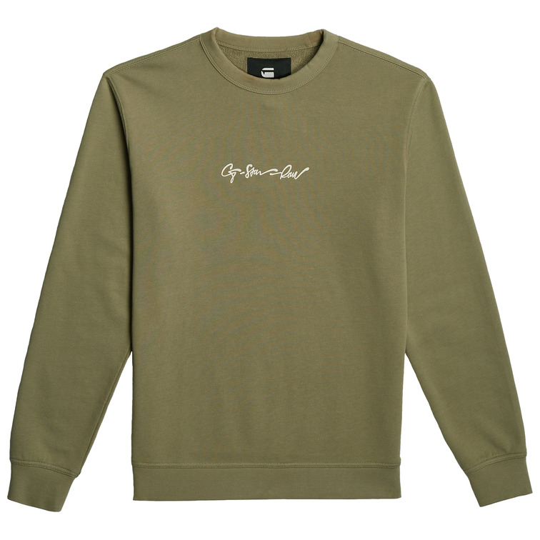 SUDADERA HOMBRE G-STAR LOGO G-SCRIPT FIT REGULAR