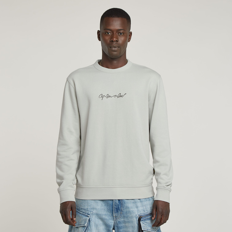 SUDADERA HOMBRE G-STAR LOGO G-SCRIPT FIT REGULAR