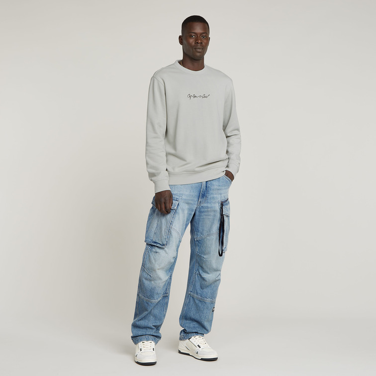 SUDADERA HOMBRE G-STAR LOGO G-SCRIPT FIT REGULAR