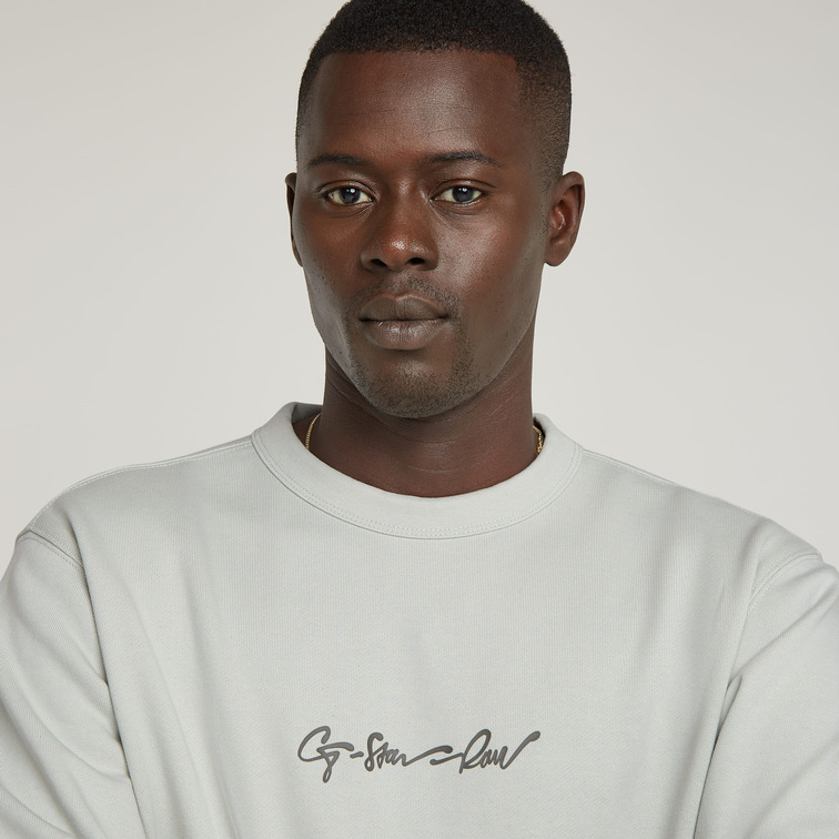 SUDADERA HOMBRE G-STAR LOGO G-SCRIPT FIT REGULAR