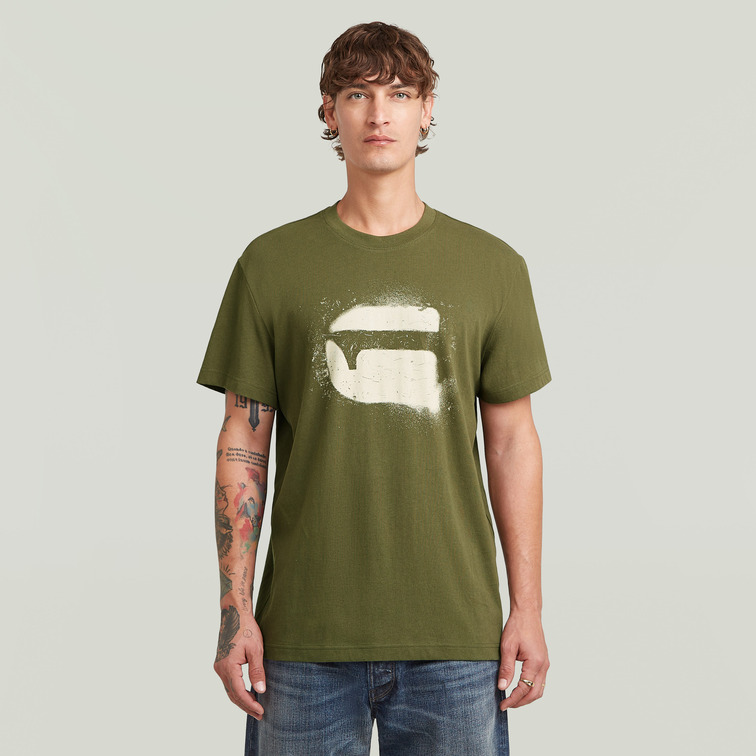 CAMISETA HOMBRE  G-STAR SPRAY G LOGO R T