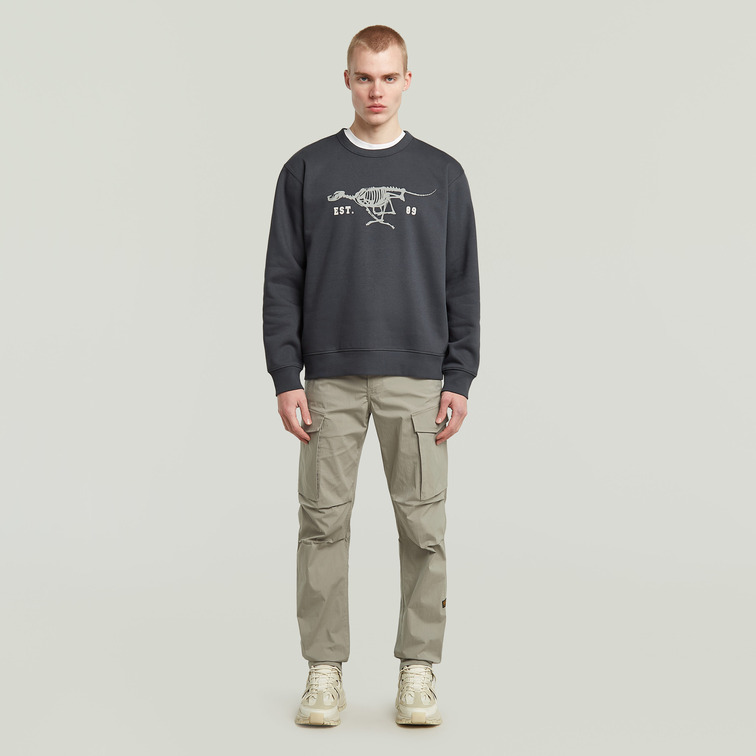 SUDADERA HOMBRE  G-STAR RUNNING DOG BACK GR R SW