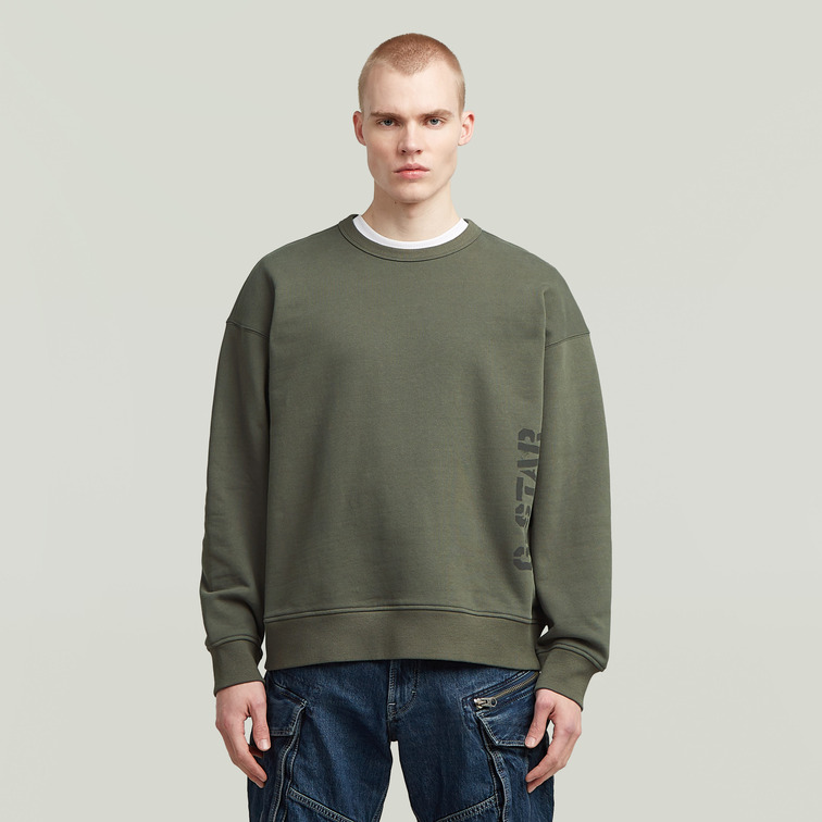 SUDADERA HOMBRE  G-STAR SPRAYED 89 GR LOOSE R SW