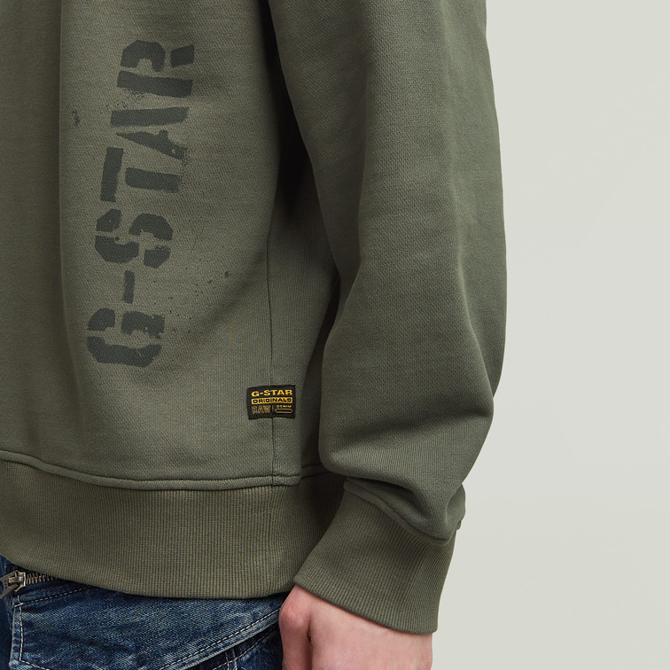 SUDADERA HOMBRE  G-STAR SPRAYED 89 GR LOOSE R SW