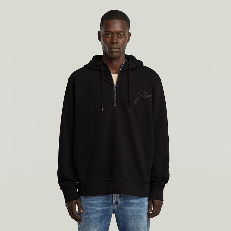 SUDADERA HOMBRE  G-STAR SCRIPT HALF ZIP HDD SW