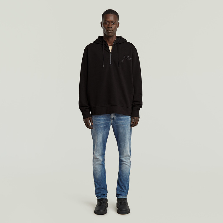 SUDADERA HOMBRE  G-STAR SCRIPT HALF ZIP HDD SW