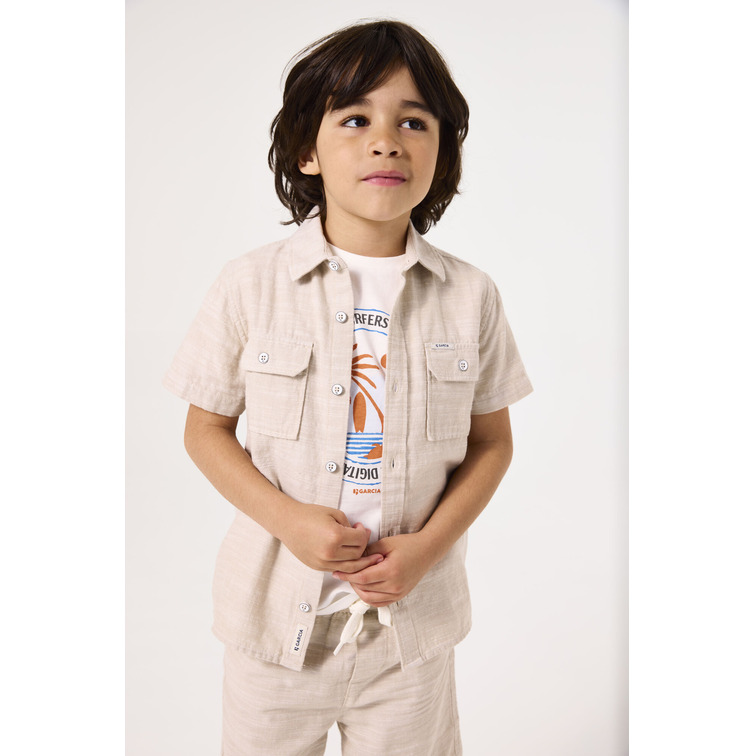 CAMISA NIÑO  GARCIA JEANS D55420_BOYS SHIRT SS