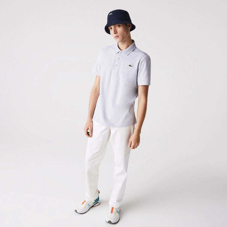 POLO EN OTOMÁN DE MEZCLA DE ALGODÓN HOMBRE LACOSTE SPORT