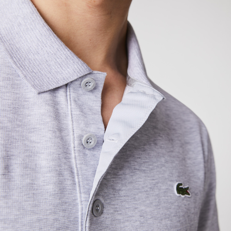 POLO EN OTOMÁN DE MEZCLA DE ALGODÓN HOMBRE LACOSTE SPORT