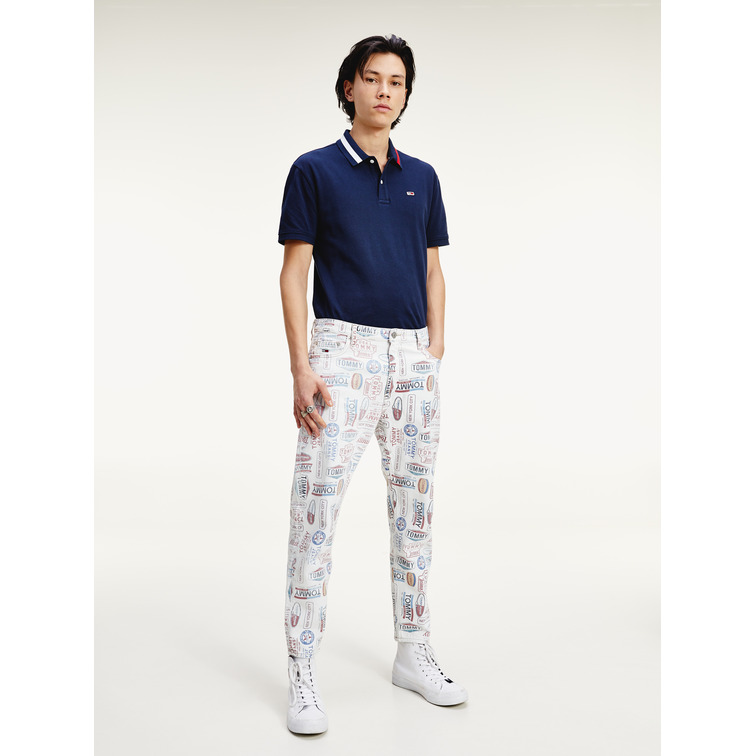 POLO HOMBRE  TH TJM FLAG NECK POLO