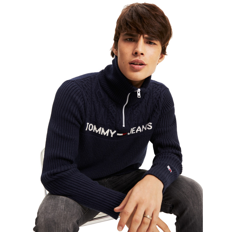 JERSEY HOMBRE  TH TJM TEXTURED MOCK SWEATER