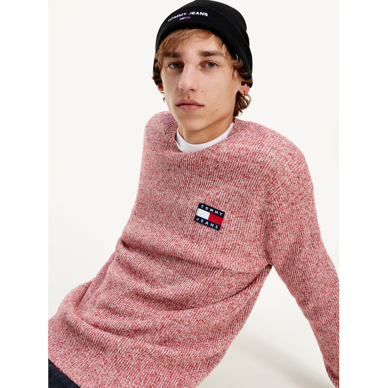 JERSEY HOMBRE  TH TJM TOMMY BADGE TEXTURE SWEATE