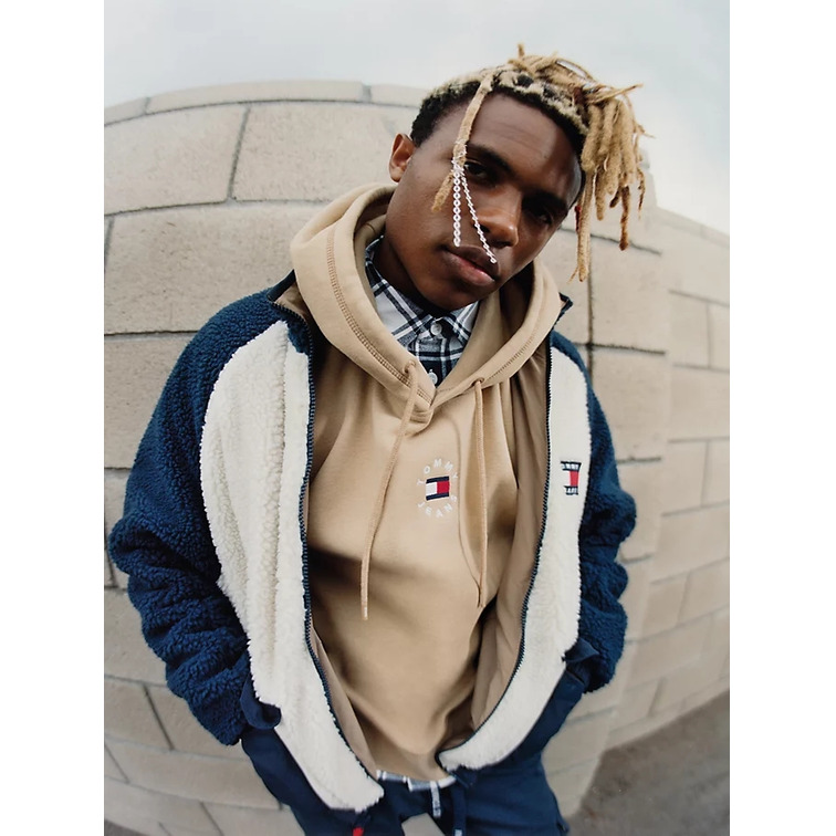 SUDADERA HOMBRE  TH TJM TINY TOMMY CIRCULAR HOODIE