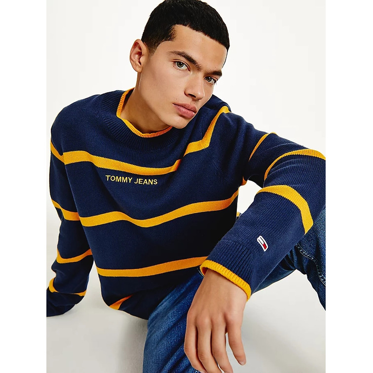JERSEY DE ALGODÓN ORGÁNICO A RAYAS HOMBRE TOMMY JEANS
