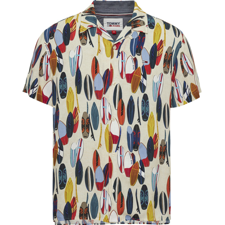 CAMISA ESTAMPADA DE MANGA CORTA HOMBRE TOMMY JEANS