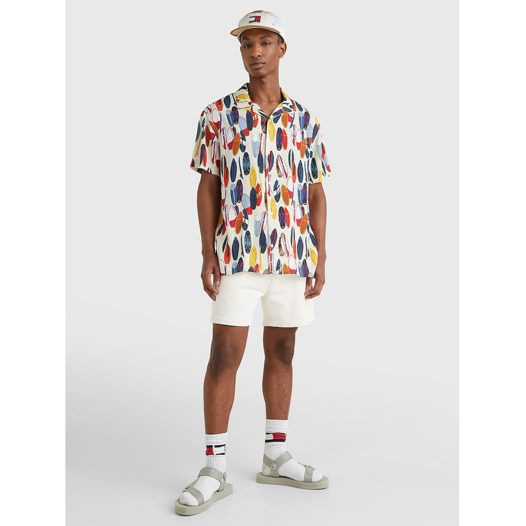 CAMISA ESTAMPADA DE MANGA CORTA HOMBRE TOMMY JEANS