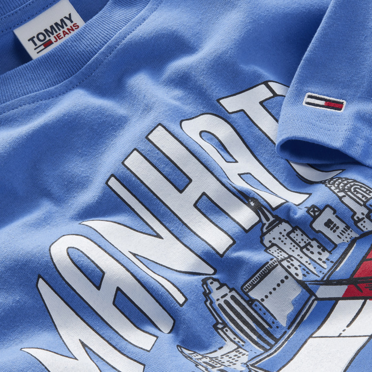 CAMISETA ESTAMPADA DE ALGODÓN ORGÁNICO HOMBRE TOMMY JEANS