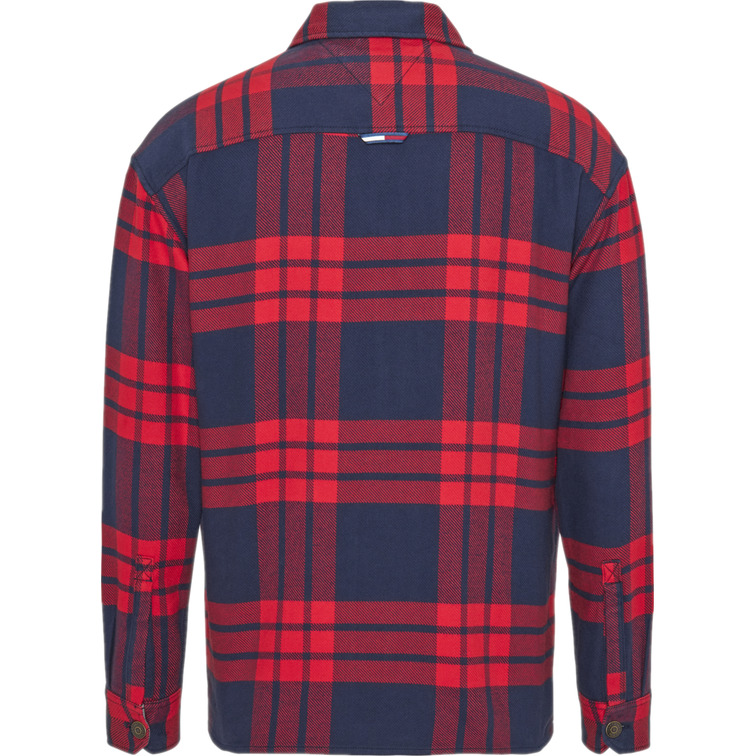 SOBRECAMISA DE CUADROS CON CREMALLERA HOMBRE TOMMY JEANS