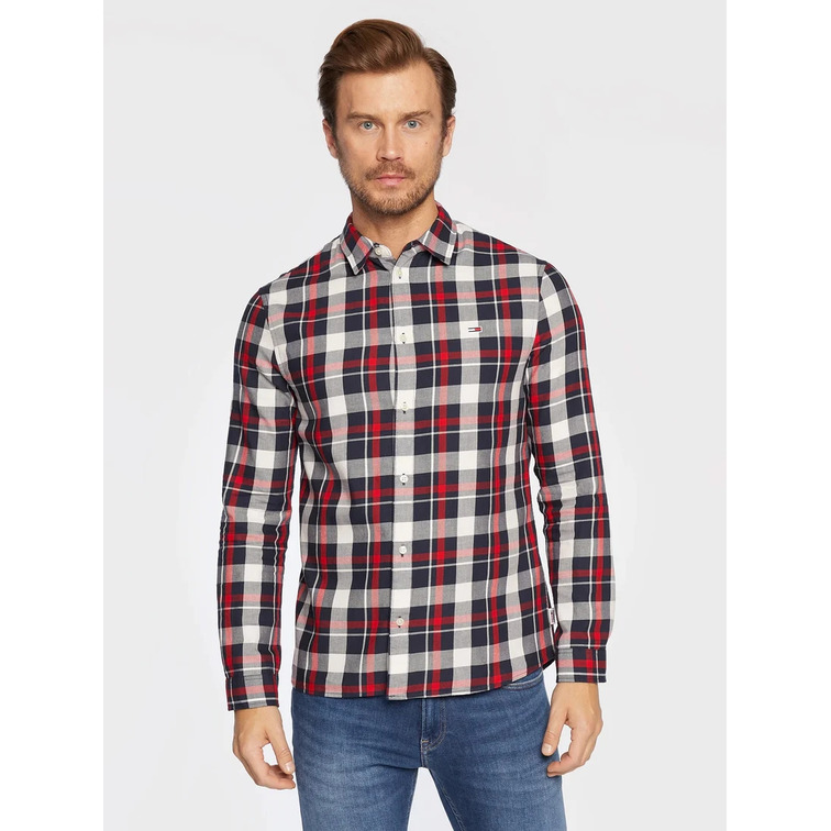 CAMISA A CUADROS HOMBRE TOMMY JEANS