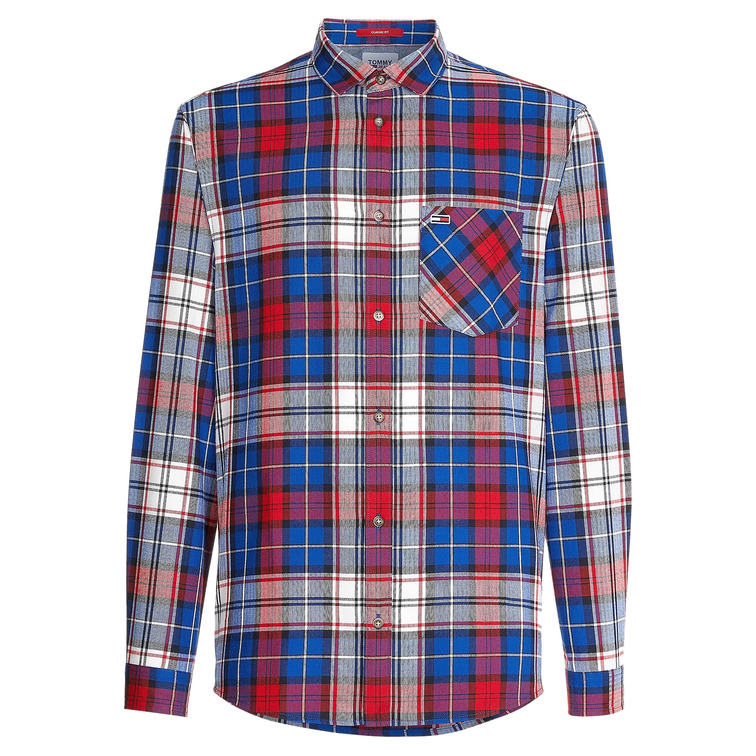 CAMISA DE FRANELA CON ESTAMPADO DE CUADROS HOMBRE TOMMY JEANS