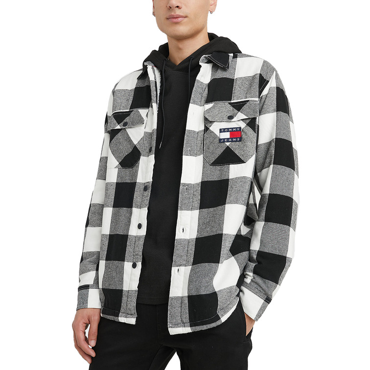 SOBRECAMISA DE FRANELA CON FORRO DE PELUCHE HOMBRE TOMMY JEANS