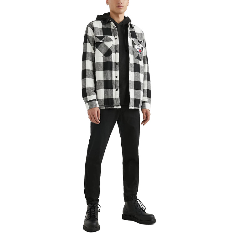 SOBRECAMISA DE FRANELA CON FORRO DE PELUCHE HOMBRE TOMMY JEANS