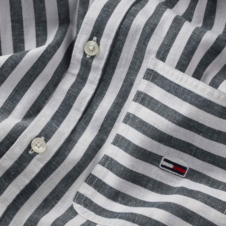 CAMISA A RAYAS EN MEZCLA DE LINO HOMBRE TOMMY JEANS