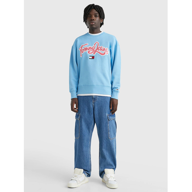 SUDADERA UNIVERSITARIA AMPLIA CON LOGO HOMBRE TOMMY JEANS