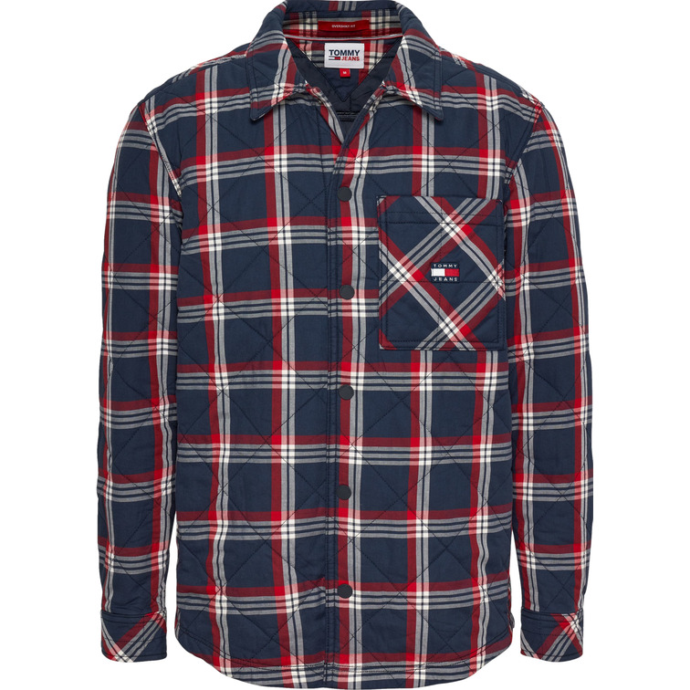SOBRECAMISA ACOLCHADA A CUADROS HOMBRE TOMMY JEANS