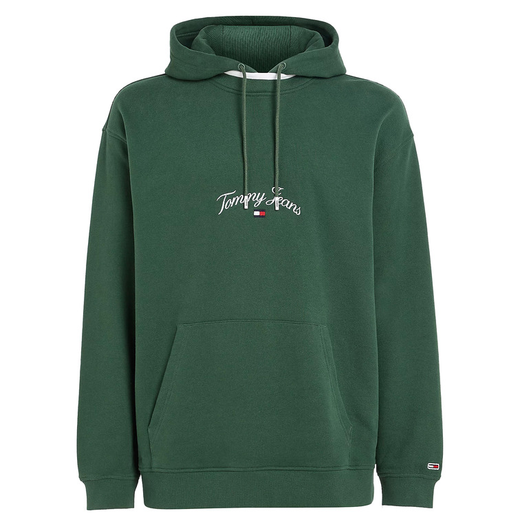 SUDADERA AMPLIA CON CAPUCHA Y LOGO BORDADO HOMBRE TOMMY JEANS