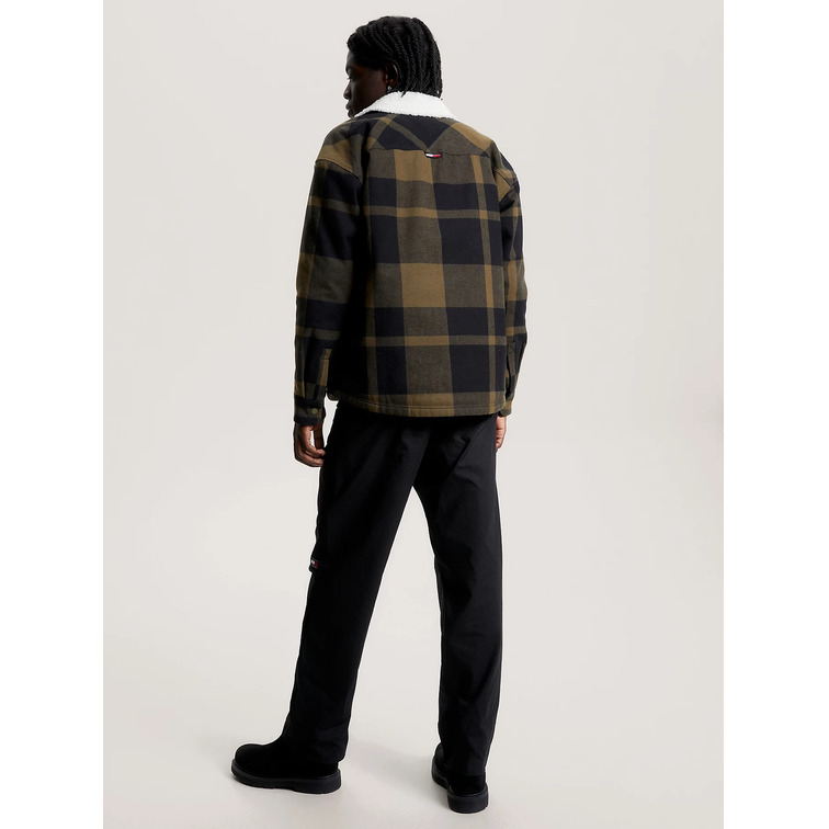 SOBRECAMISA DE CUADROS CON FORRO DE PELUCHE HOMBRE TOMMY JEANS