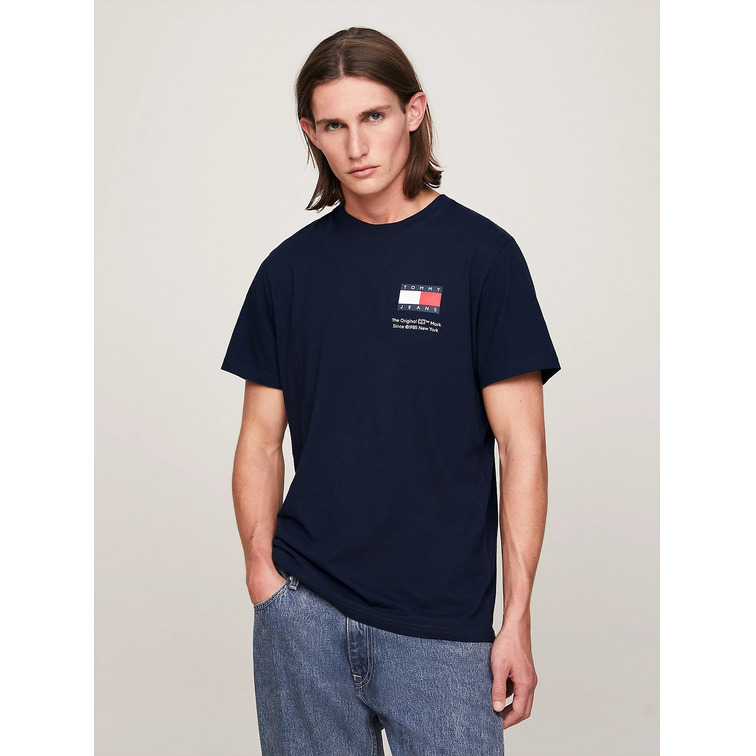 CAMISETA HOMBRE  TH TJM SLIM ESSENTIAL FLAG TEE EX