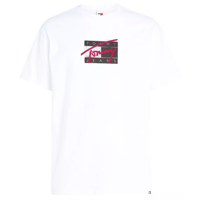 CAMISETA DE CUELLO REDONDO CON LOGO FIRMA HOMBRE TOMMY JEANS