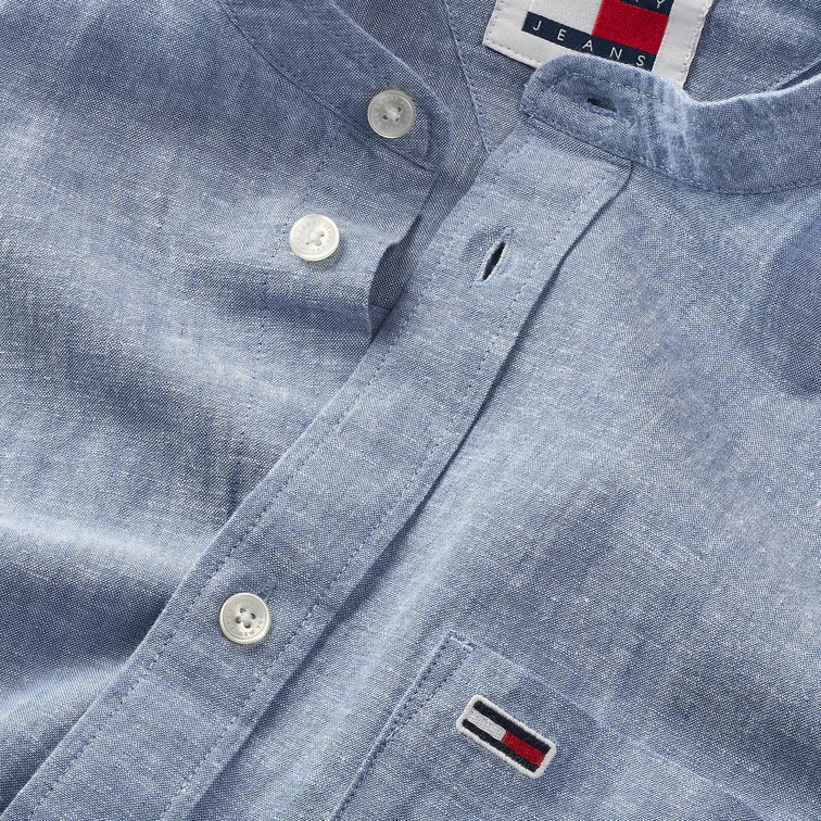 CAMISA CUELLO MAO MEZCLA LINO HOMBRE TOMMY JEANS