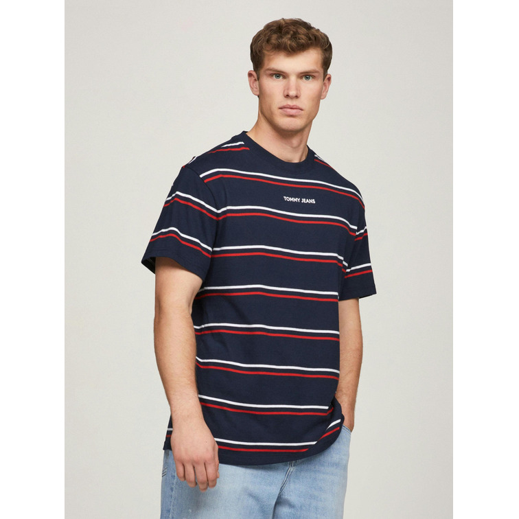 CAMISETA RAYAS HOMBRE TOMMY JEANS FIT REGULAR