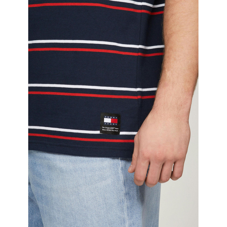 CAMISETA RAYAS HOMBRE TOMMY JEANS FIT REGULAR