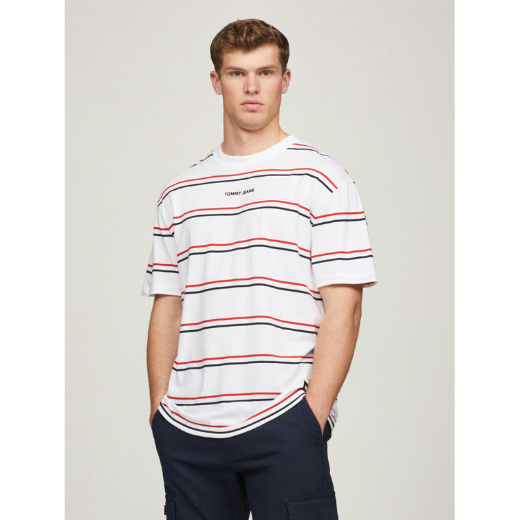 CAMISETA RAYAS HOMBRE TOMMY JEANS FIT REGULAR