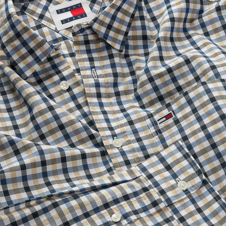 CAMISA FIT REGULAR ESTAMPADO CUADROS HOMBRE TOMMY JEANS