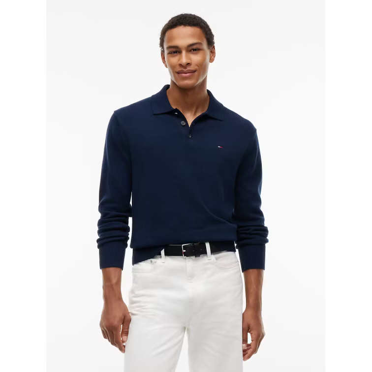 JERSEY HOMBRE  TOMMY HILFIGER TJM SLIM ESSENTIAL POLO SWTR E