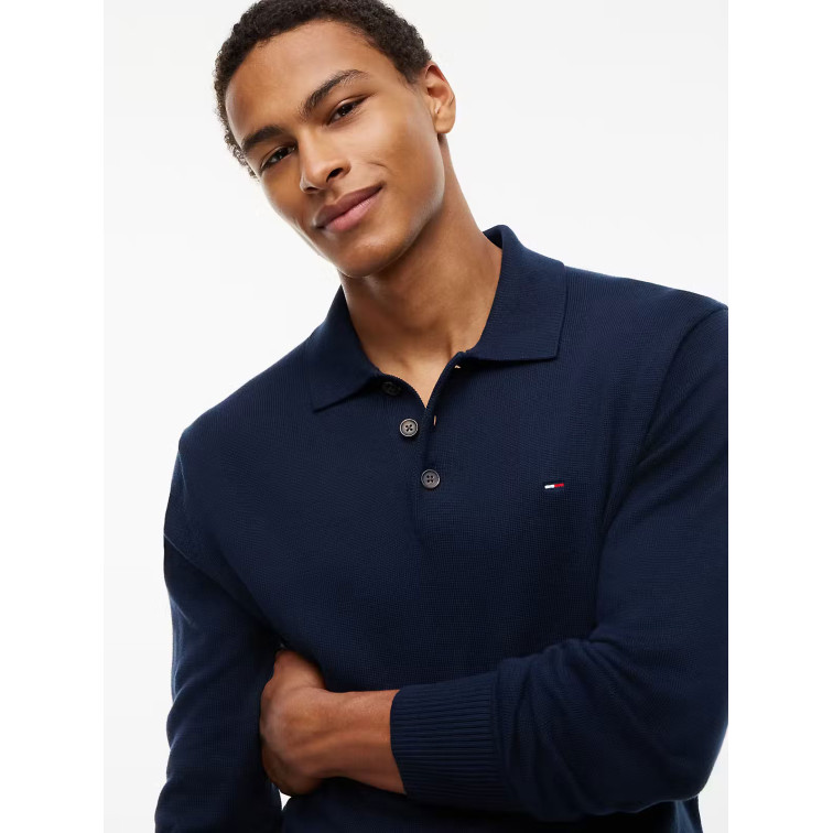 JERSEY HOMBRE  TOMMY HILFIGER TJM SLIM ESSENTIAL POLO SWTR E