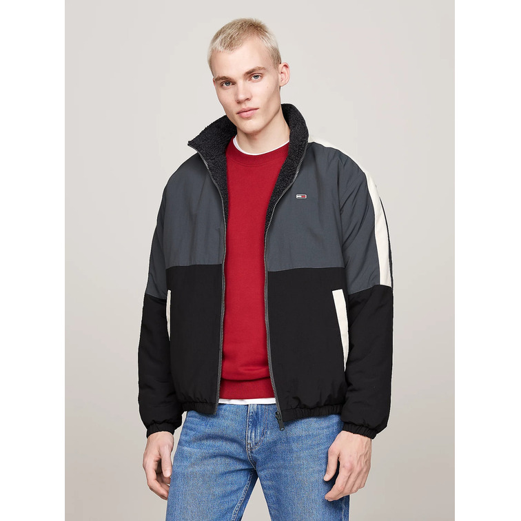 CAZADORA REVERSIBLE HOMBRE TOMMY JEANS EN TEJIDO PELUCHE