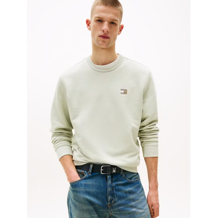 SUDADERA HOMBRE TOMMY JEANS CON LOGO PARCHE