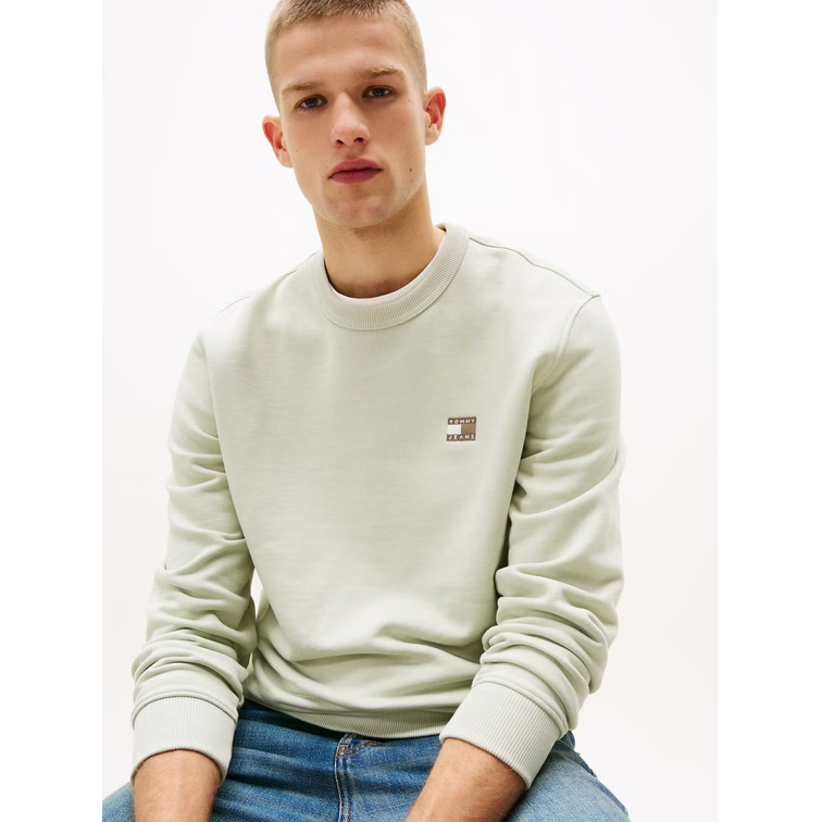SUDADERA HOMBRE TOMMY JEANS CON LOGO PARCHE