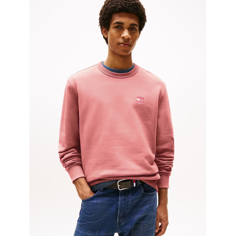 SUDADERA HOMBRE TOMMY JEANS CON LOGO PARCHE