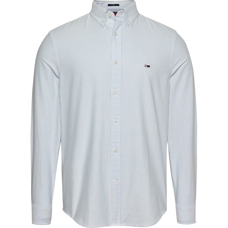 CAMISA OXFORD HOMBRE TOMMY JEANS DE RAYAS FIT SLIM