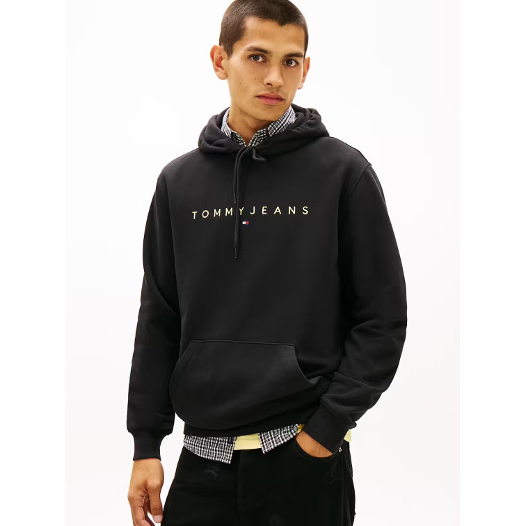 SUDADERA HOMBRE  TOMMY HILFIGER TJM REG LINEAR LOGO HOODIE EXT