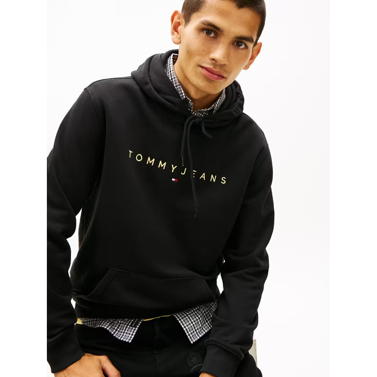 SUDADERA HOMBRE  TOMMY HILFIGER TJM REG LINEAR LOGO HOODIE EXT